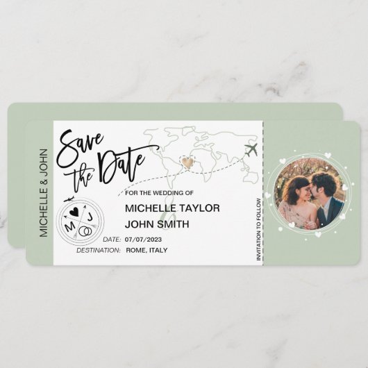 Sparen de Datum het Instappen Eenvoudige Wereldkaa Kaart (Voorkant / Achterkant)