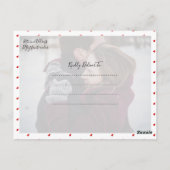 Sparen de Datum, het Moderne Handgeschreven Manusc Briefkaart (Achterkant)