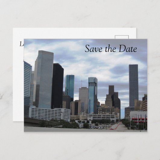 Sparen de Datum - Houston - Briefkaart (Voorkant / Achterkant)