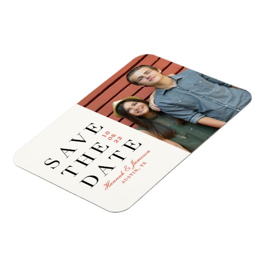 Sparen de Datum *Klassieke Aanpassing* Briefkaart Magneet (Linkerzijde)