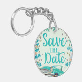 Sparen de Datum Klassieke Auto. Sleutelhanger (Voorkant Links)