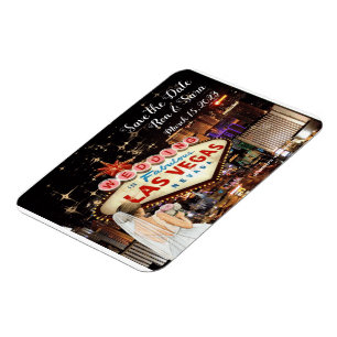 Sparen de Datum Las Vegas Wedding Magnet Magneet