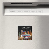 Sparen de Datum Las Vegas Wedding Magnet Magneet (Insitu (Vaatwasser))
