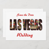 Sparen de Datum Las Vegas Wedding Save The Date (Voorkant / Achterkant)