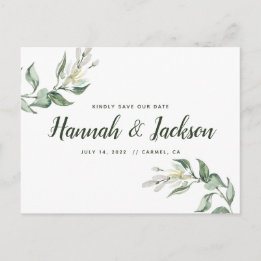 Sparen de Datum *Lovely Greenery* Briefkaart