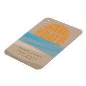 Sparen de Datum Magnet, de Beach Weddenschap Magneet (Linkerzijde)