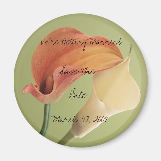 Sparen de datum Magnet Magneet (Voorkant)