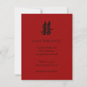 Sparen de Datum met Dubbel Geluk Save The Date (Voorkant)