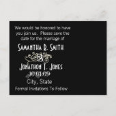 Sparen de Datum met Uw Foto Aankondigingskaart (Achterkant)