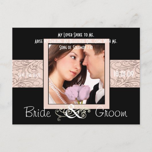 Sparen de Datum met Uw Foto Aankondigingskaart (Voorkant)