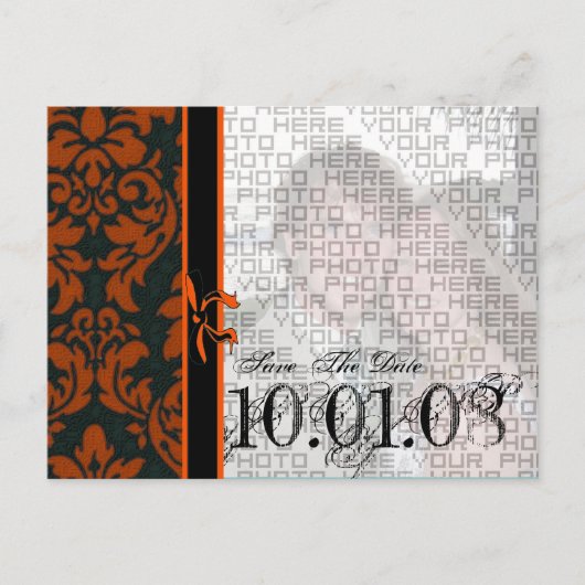 Sparen de Datum met Uw Foto Aankondigingskaart (Voorkant)