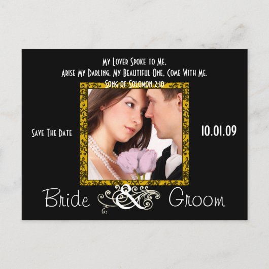 Sparen de Datum met Uw Foto Aankondigingskaart (Voorkant)