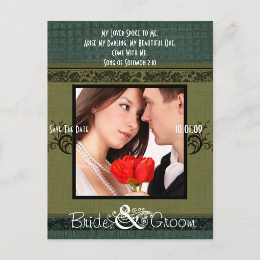 Sparen de Datum met Uw Foto Aankondigingskaart (Voorkant)