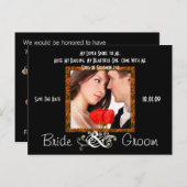 Sparen de Datum met Uw Foto Aankondigingskaart (Voorkant / Achterkant)