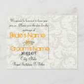 Sparen de Datum met Uw Foto Aankondigingskaart (Achterkant)