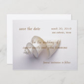 Sparen de Datum met Zee Shell in het Zand Save The Date (Voorkant / Achterkant)