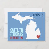 Sparen de Datum - - Michigan Save The Date (Voorkant)