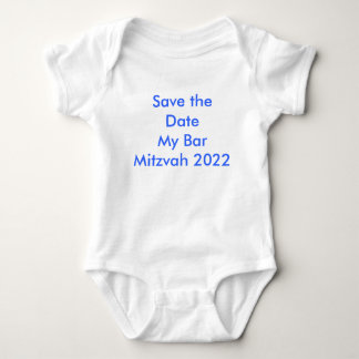Sparen de Datum Mijn Bar Mitzvah 2022 Romper