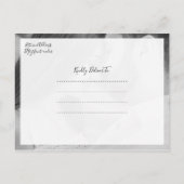 Sparen de Datum, minimalistisch Aankondigingskaart (Achterkant)