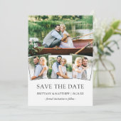 Sparen de Datum Modern Minimalist 4 Foto Save The Date (Staand voorkant)