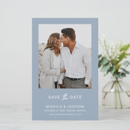 Sparen de Datum Modern Minimalistische Geplande Fo (Staand voorkant)