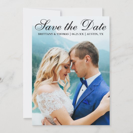 Sparen de Datum Moderne Kaart SB van de Foto (Voorkant)