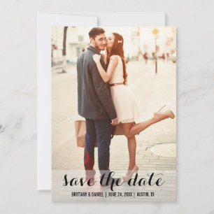 Sparen de Datum Moderne Verloving Fotokaart BL Kaart