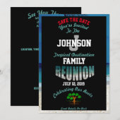 Sparen de Datum om het even welke Reunion van de n Save The Date (Voorkant / Achterkant)