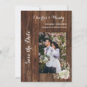 Sparen de Datum Paarse Rozen van het Land Kaart (Voorkant)