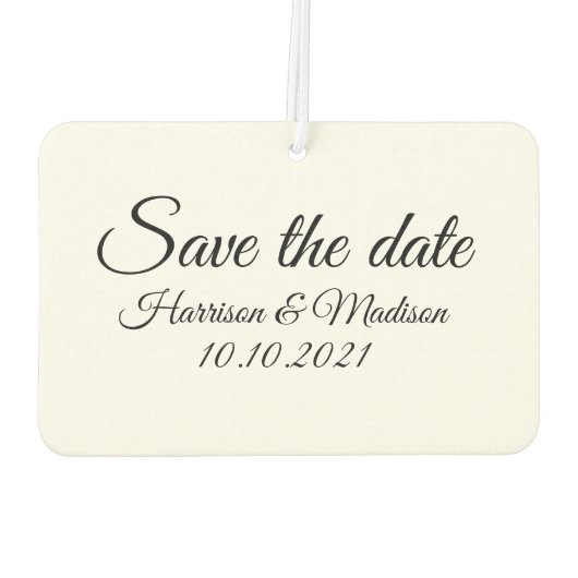 Sparen de Datum, pas de Aankondiging van het tekst Luchtverfrisser (Achterkant)