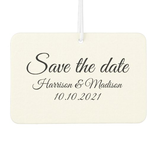 Sparen de Datum, pas de Aankondiging van het tekst Luchtverfrisser (Voorkant)