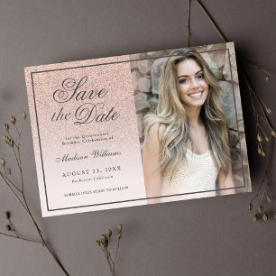 Sparen de Datum Quinceañera 15th Birthday Uitnodig Save The Date