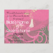 Sparen de Datum Rasberry Cala Lily Briefkaart (Achterkant)