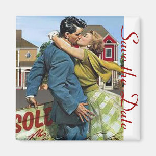 Sparen de Datum Retro Magnet Magneet