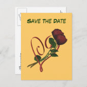 Sparen de Datum Rode Rijen het Briefkaart van het (Voorkant / Achterkant)