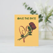 Sparen de Datum Rode Rijen het Briefkaart van het (Staand voorkant)