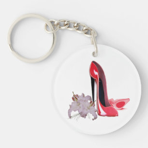 Sparen de Datum Rode Stiletto en het Sleutelhanger