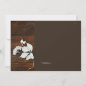 Sparen de Datum Rustic Aankondiging van de Foto (Achterkant)