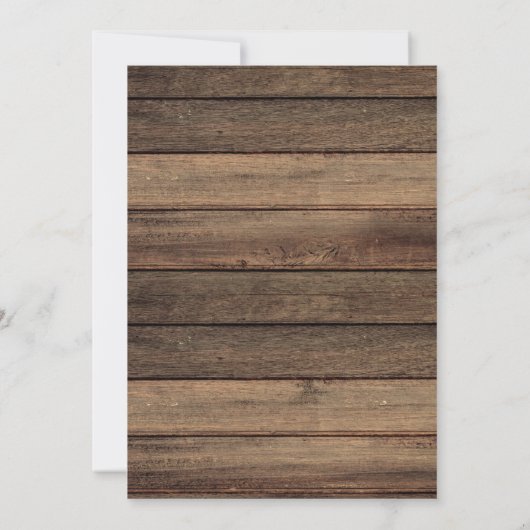 Sparen de Datum Rustic Farmhouse Save The Date (Achterkant)