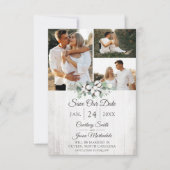 Sparen de Datum Rustic Zuidelijke Katoen Weddensch Kaart (Voorkant)