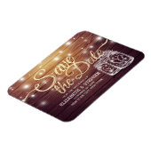 Sparen de Datum Rustige de Mason van het Hout van  Magneet (Linkerzijde)