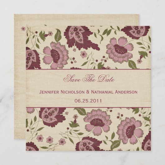 sparen de Datum Save The Date (Voorkant / Achterkant)