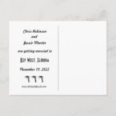 Sparen de Datum  Sleutel West Florida Briefkaart (Achterkant)