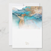 Sparen de Datum Turquoise en de Goud Marmer van de Kaart (Achterkant)