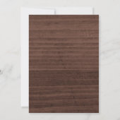 Sparen de Datum Twinkle Rustic Wood Weddenschap Save The Date (Achterkant)