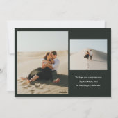 Sparen de Datum Uitgebreide Lijst Horizontale Kaar Feestdagenkaart (Achterkant)