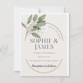 Sparen de Datum Uitnodigingen van de Weddenschap (Voorkant)