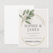 Sparen de Datum Uitnodigingen van de Weddenschap (Voorkant / Achterkant)