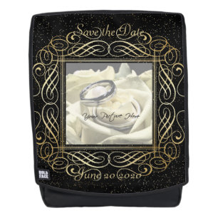 Sparen de Datum van de Elegant Gold Stippen kijkt Rugtassen