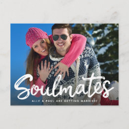 Sparen de Datum van de handgeschreven Fotokaart va Briefkaart